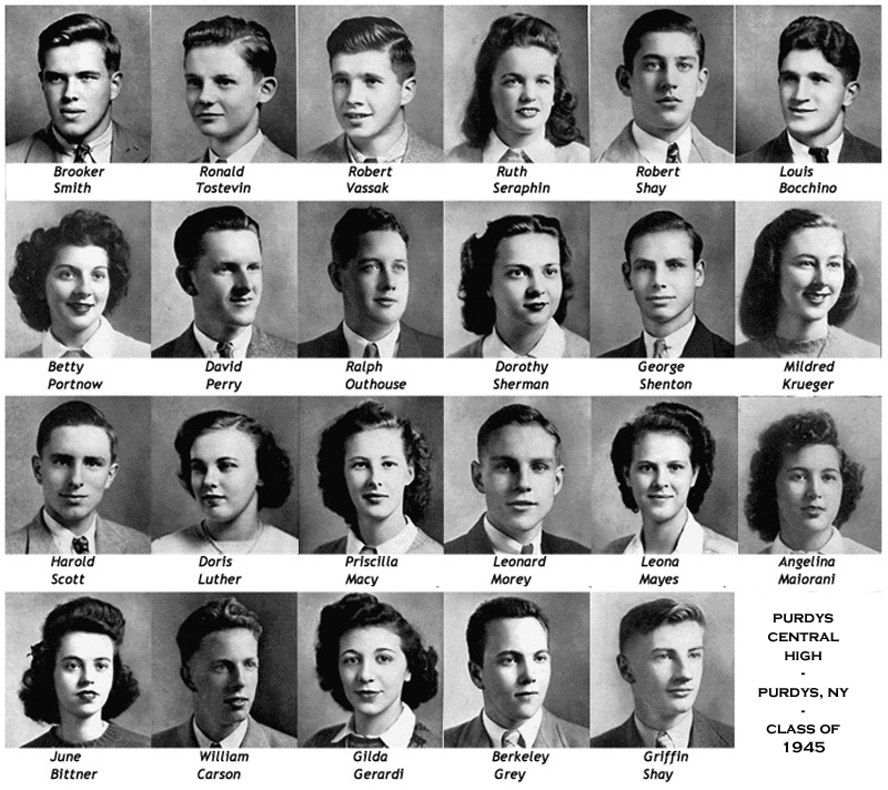 Purdys Central High School - Class of 1945