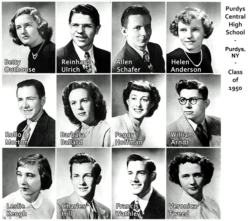 Purdys Central High School - Class of 1950