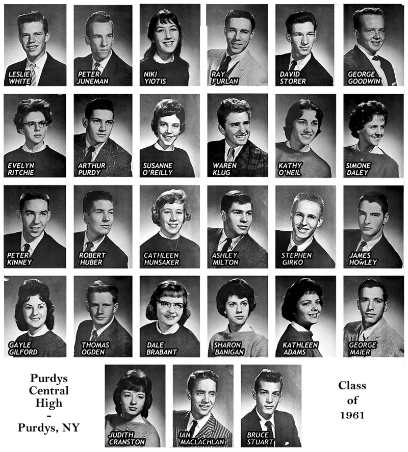 Purdys Central High School - Class of 1961